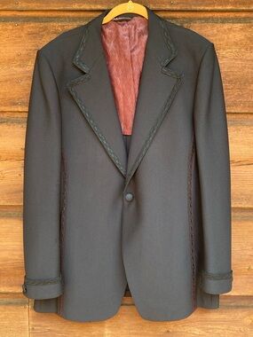 Vintage Single-Button Blazer Trim Phoenix